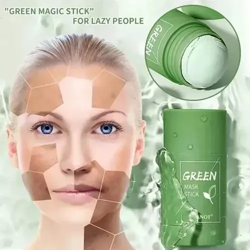 Máscara De Té Verde En Barra, Té Verde, Lista Para El Acné,