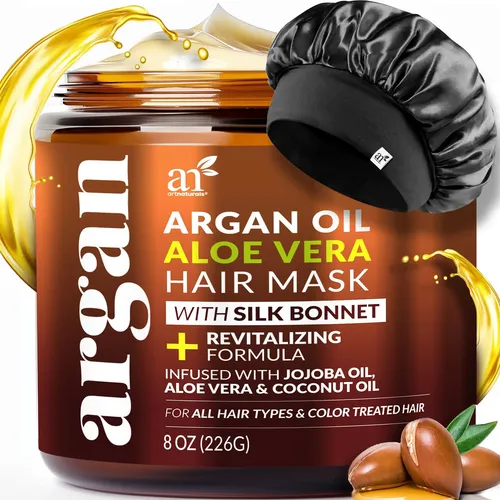 Set De Mascarilla Capilar + Gorro De Satén Artnaturals Para