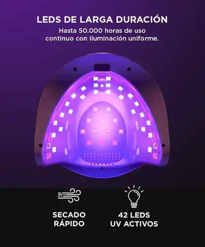 Cabina Para Uñas Care By Gadnic Future V3 Base Desmontable 18,8W Panel Digital Táctil