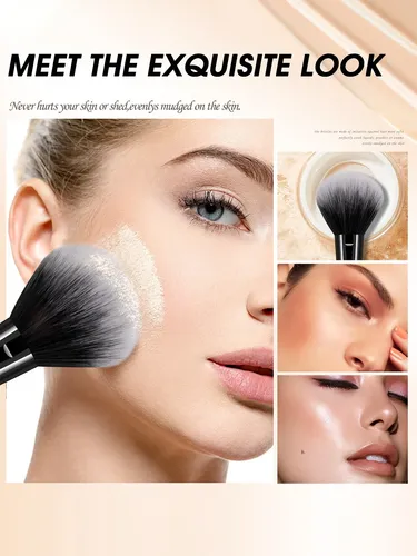 Set De Brochas De Maquillaje Profesional Para Rostro Y Ojos
