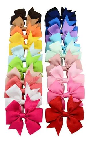 Set 60pcs Broches Y Moños Para Niñas Grandes Para Cabello