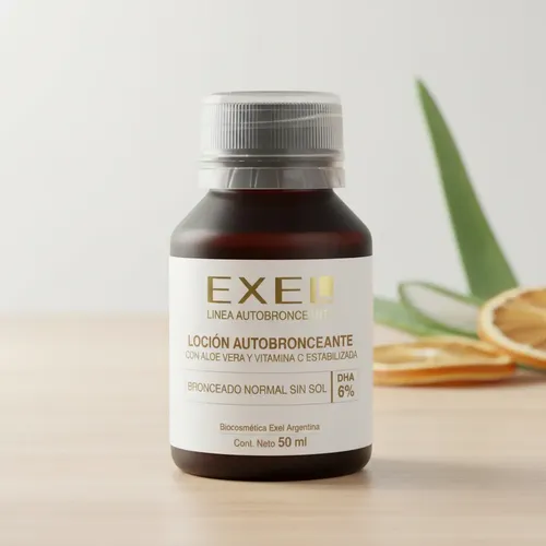 Loción Autobronceante 6% Sin Color Bronceado Exel 50ml X2