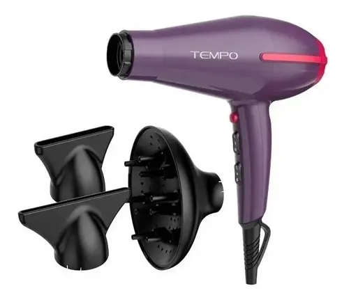 Secador De Pelo Ga.ma Italy Tempo 3d Ceramic Ion Color Violeta