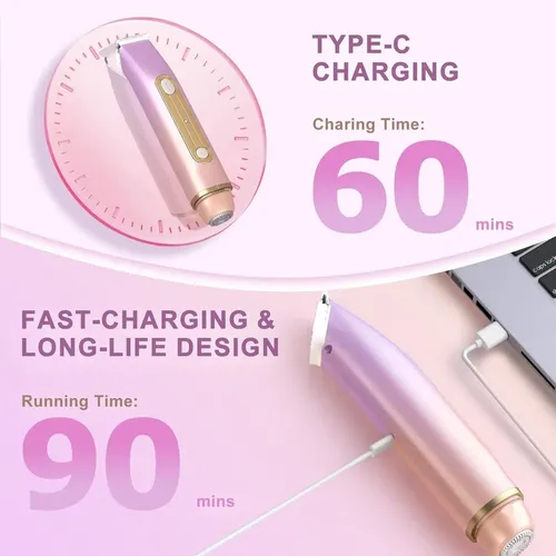 Depiladora Para Mujer Máquina Afeitadora Eléctrica 2 En 1