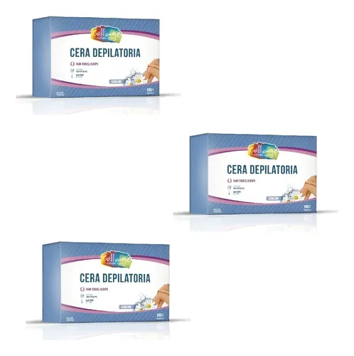 Cera Depilatoria Collage Azuleno 900gr X 3 Unidades