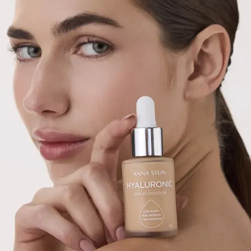 Anna Stein Hyaluronic Base De Maquillaje Serum Con Color 25g Tono 01