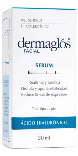 Combo X2 Serum Dermaglos Hidratante Ácido Hialurónico 30ml Todo Tipo De Piel Día/noche