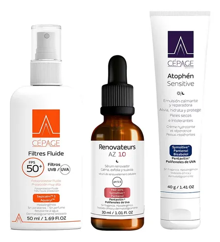 Rutina Cepage Facial Renovador Piel Sensible Calmante