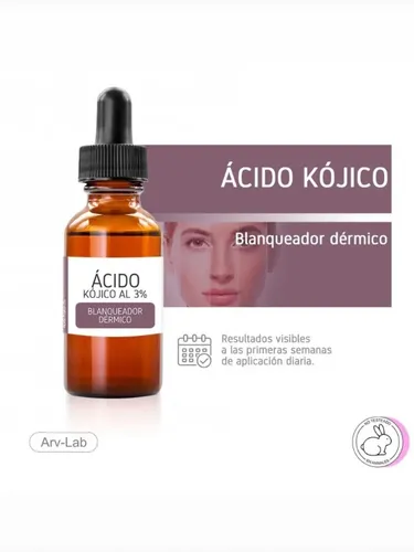 Acido Kojico Puro Manchas Pecas Blanquea Piel En Promo