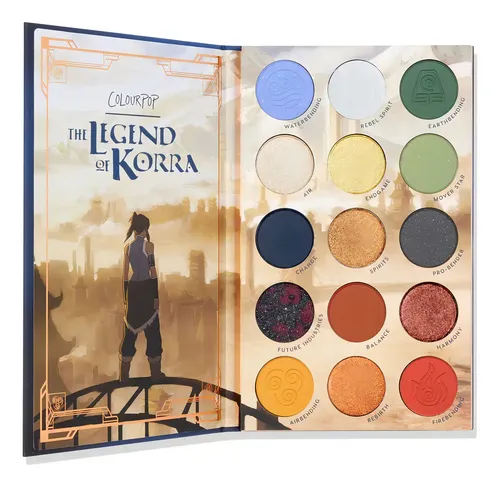 Paleta de Sombras ColourPop Legend of Korra con 15 Tonos