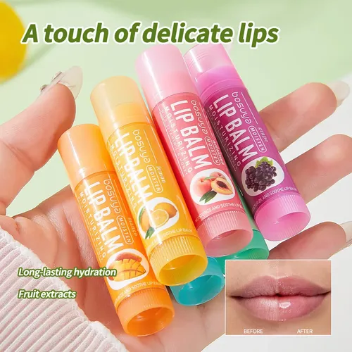 Set Bálsamo Labial Hidratante Frutal M153-6 Pcs/set