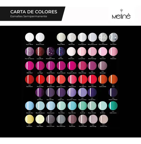 Esmalte Color Gel Uvled Semipermanente Meline