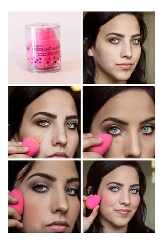 Pack de Esponjas de Maquillaje Encantessa: 4 Beauty Blender para Base Líquida y Polvo