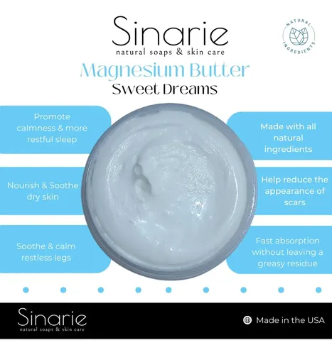 Manteca Corporal Sinarie Sweet Dreams Con Magnesio 120 Ml