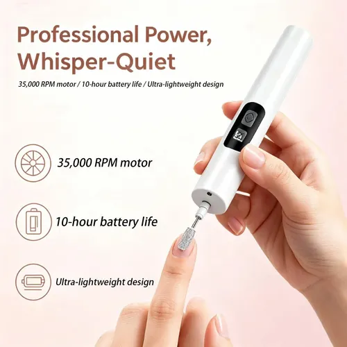 Pulidor Eléctrico Profesional Para Uñas, Lima Eléctrica