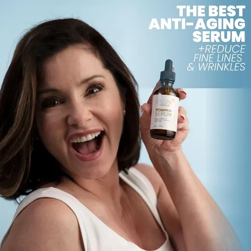 Sérum De Vitamina C Con Ácido Hialurónico Eva Naturals, 2 On Todo Tipo De Piel Día/noche
