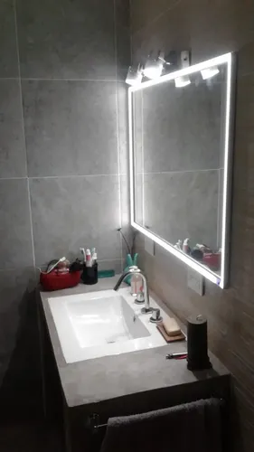Espejo Led Dimmer Touch Táctil Central Maquillaje 45x55cm!!