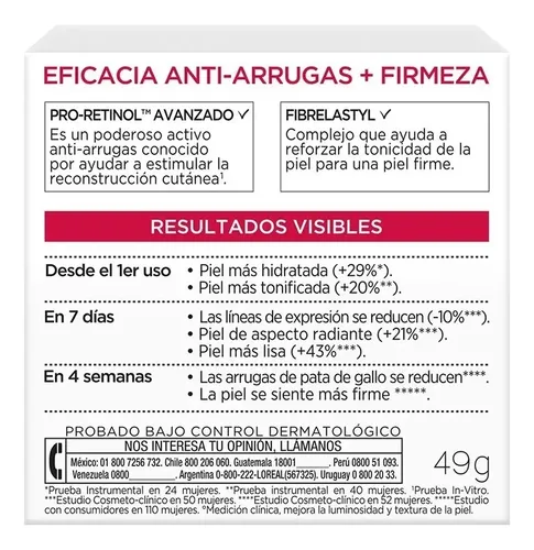 Crema Noche L’oréal Paris Revitalift X 50ml Tipo de piel Todo tipo de piel