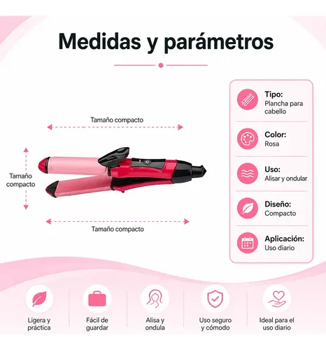 Pinzas Rizadoras Sin Daño Para Peinado Diario