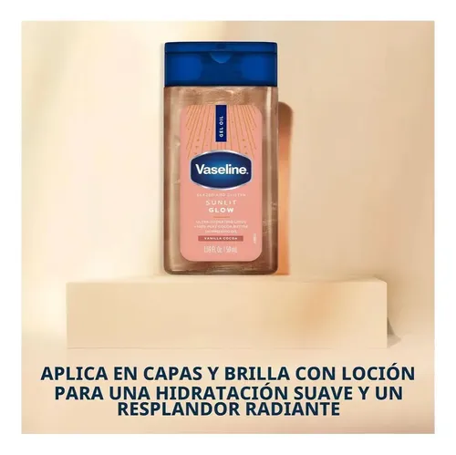 Vaseline Cocoa Body Oil Shimmer 50 Ml Tamaño Viajero Vainilla Cocoa