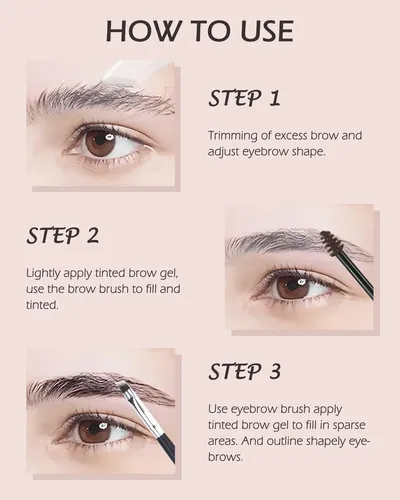 Gel De Cejas Transparente Fijación Fuerte 2 Unidades
