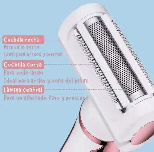 Depiladora Femenina 4 En 1 Recargable Con Accesorios Om