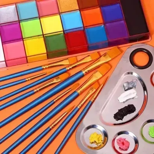 ! Kit De Maquillaje Body Paint Acuarelaspintura Pintacaritas