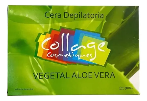 Cera Aloe Vera Depilatoria Profesional Collage 900gr X 3u