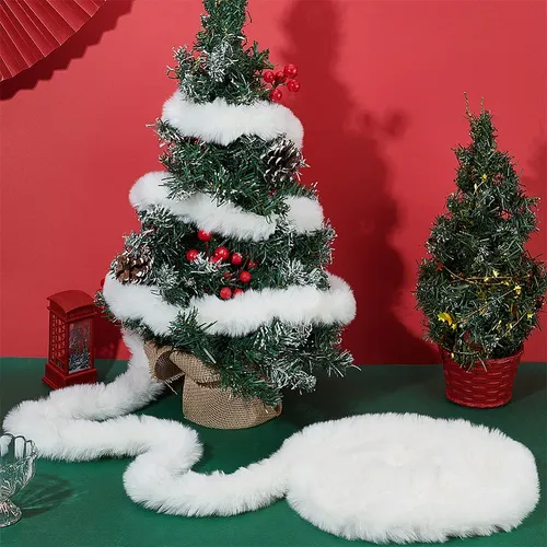 Cintas De Pelo De Imitación De Pelo De Conejo Blancas Para R Blanco