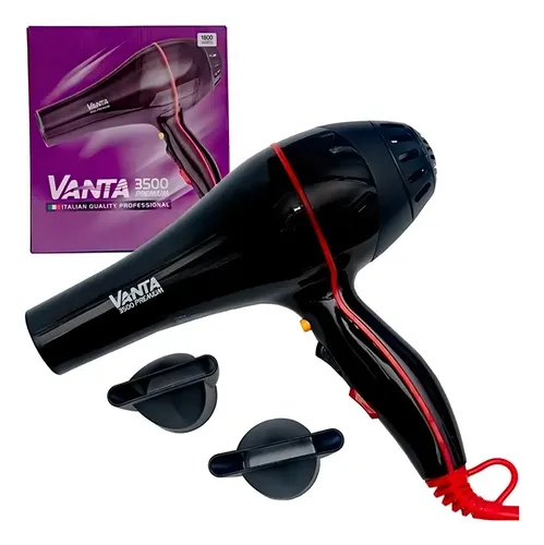 Vanta 3500 Premium Secador De Pelo Profesional Barberia 3c Negro