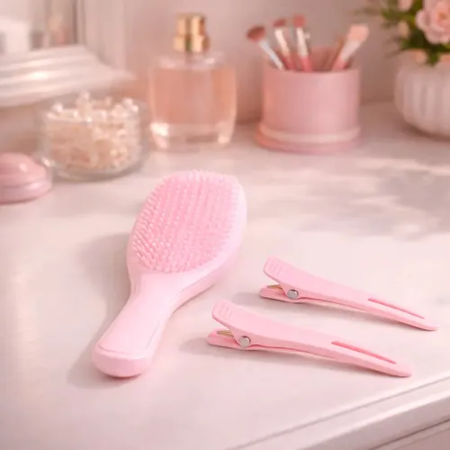 Cepillo Para Desenredar Antifrizz + 2 Pinzas Para Cabello