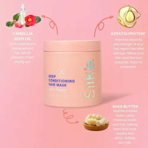 Mascarilla Capilar Acondicionadora Profunda Sleek’e Silk’e R