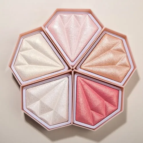 Compact Lighting Diamante Brillo Facial Powder