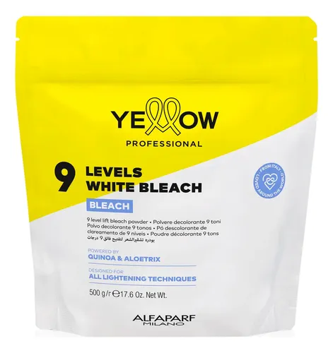 Polvo Decolorante Yellow 9 Tonos de Aclaración x 500 g