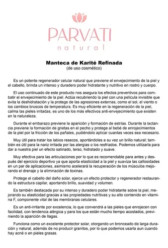 Manteca De Karité Natural 100g Super Oferta