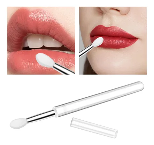 Pincel Para Labios, Aplicador De Lápiz Labial Con Cubierta,