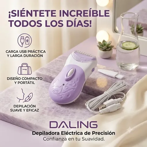 Afeitadora Femenina Corporal Rasuradora Recargable Usb