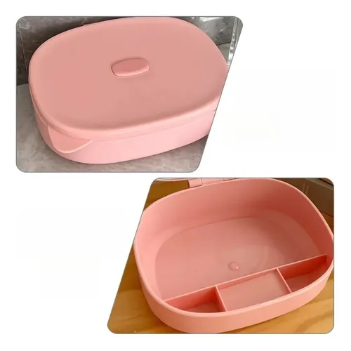 Caja Organizadora Maquillaje Con Espejo, Funda Portátil[u]