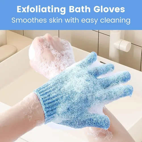 Guantes Exfoliantes Limpieza Corporal Piel Baño Ducha X 1 Un