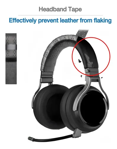 Almohadilla Para Diadema Auriculares Gamer Negra