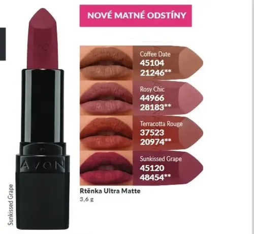 Lápiz Labial Ultra Matte Avon – Color Coffee Date