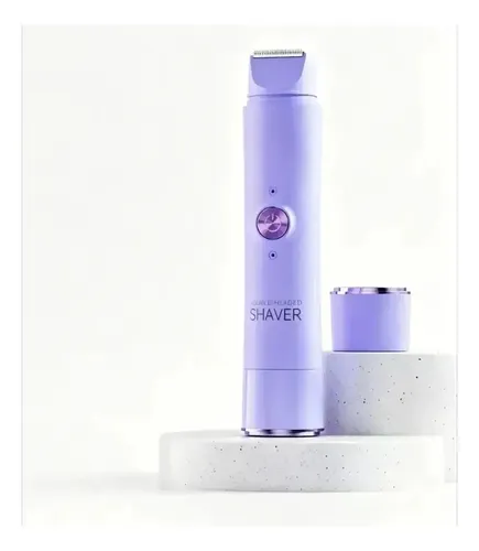 Afeitadora Eléctrica De Doble Cabezal Para Mujer, Dispositiv Purple