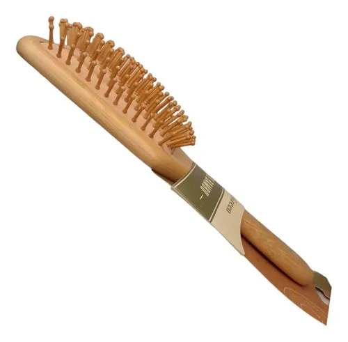 Cepillo De Bambu Para El Cabello Vermont Biodegradable Color Marrón