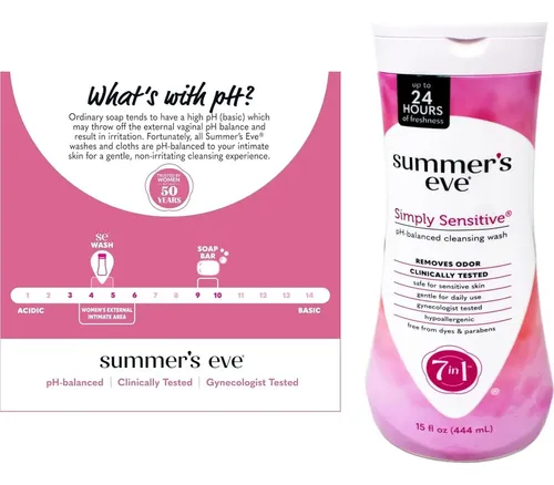 Jabón Íntimo Summers Eve Sensitive 2x15oz