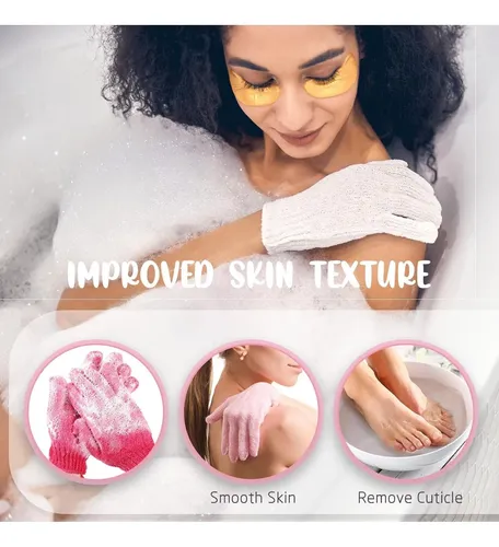 Guantes Exfoliantes Para Ducha 104 Piezas Multicolor