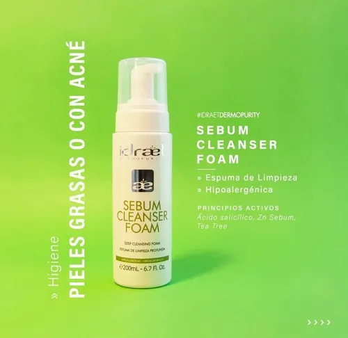 Sebum Cleanser Foam. Espuma Limpiadora. Acné. 200ml.