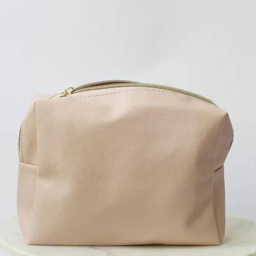 Neceser Kappa Alpha Theta Rosa De Cuero Vegano Sorority Shop