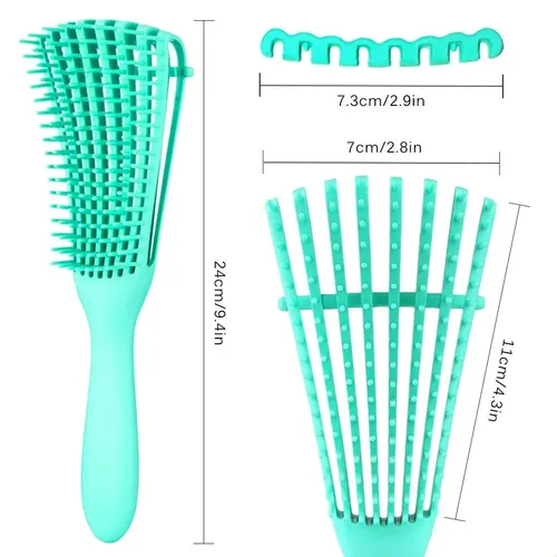 Cepillo De Pelo Para Rizos Texturizados 3a-4c (paquete De 3)