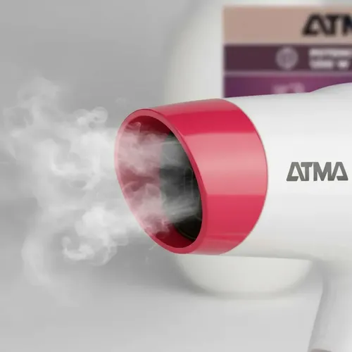 Secador De Pelo Atma 1200 W Shine Travel 2 Velocidades Plegable
