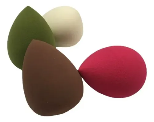4 Esponjas Para Base De Maquillaje.